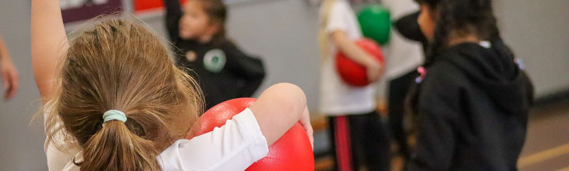 Chantlers Primary School pupil in PE